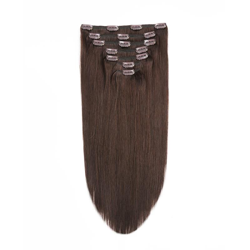 CLIP-IN 20" HAIR EXTENSIONS - BROWNS