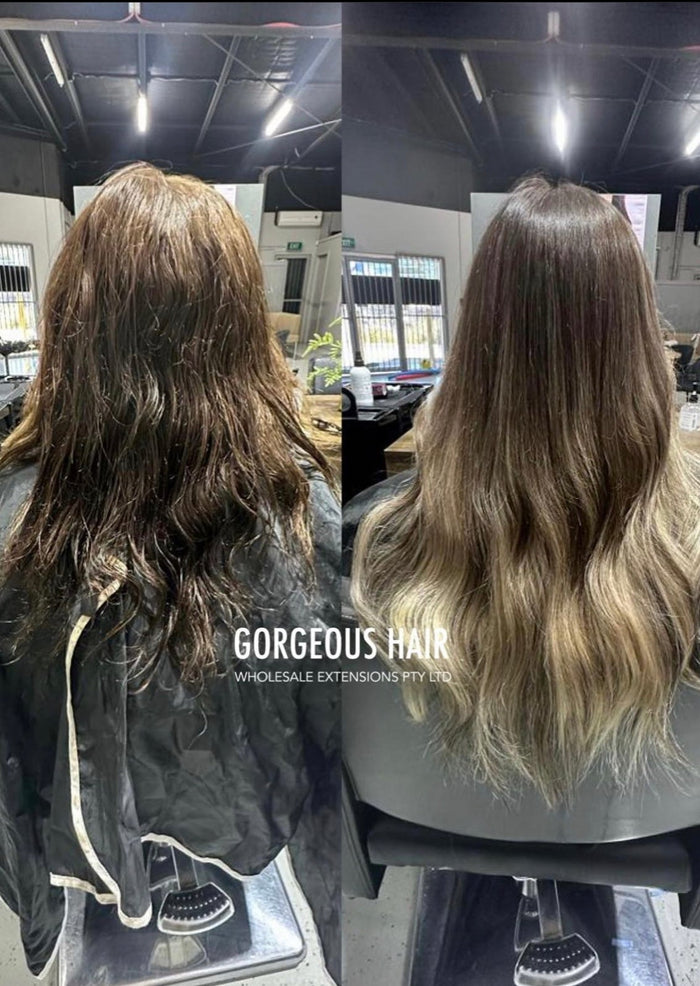OMBRE 20" INVISIBLE TAPE HAIR EXTENSIONS