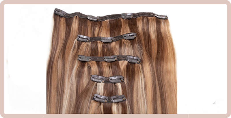 HIGHLIGHTS 24" CLIP-IN HAIR EXTENSIONS - BROWNS