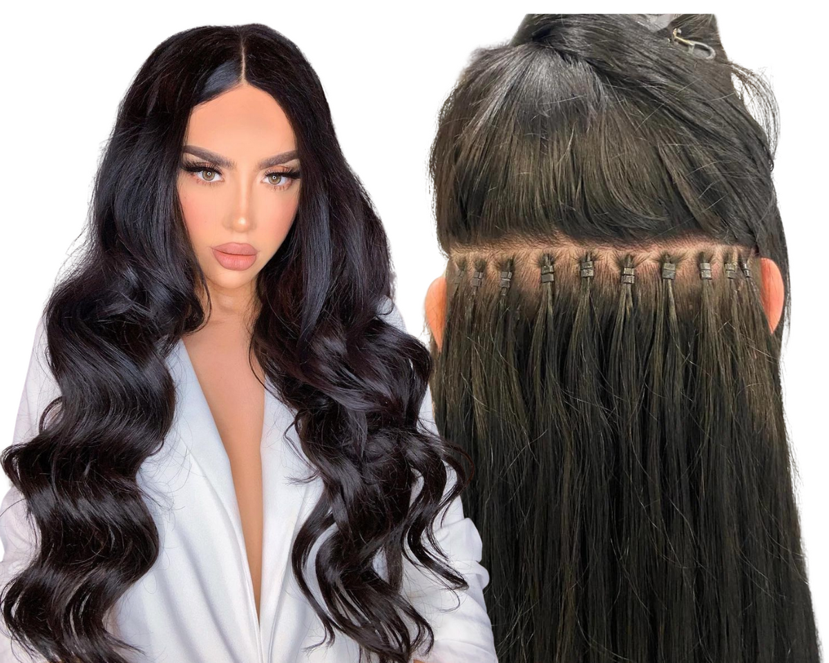 ITIP 24" MICRO BEAD HAIR EXTENSIONS BROWNS