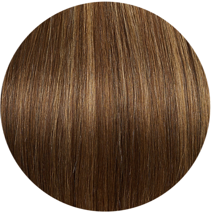 CLIP IN 20 IN CHESTNUT BROWN-WARM BEIGE BROWN