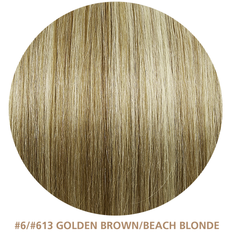 HIGHLIGHTS 24" MICRO WEFT HAIR EXTENSIONS - GOLDEN BROWN